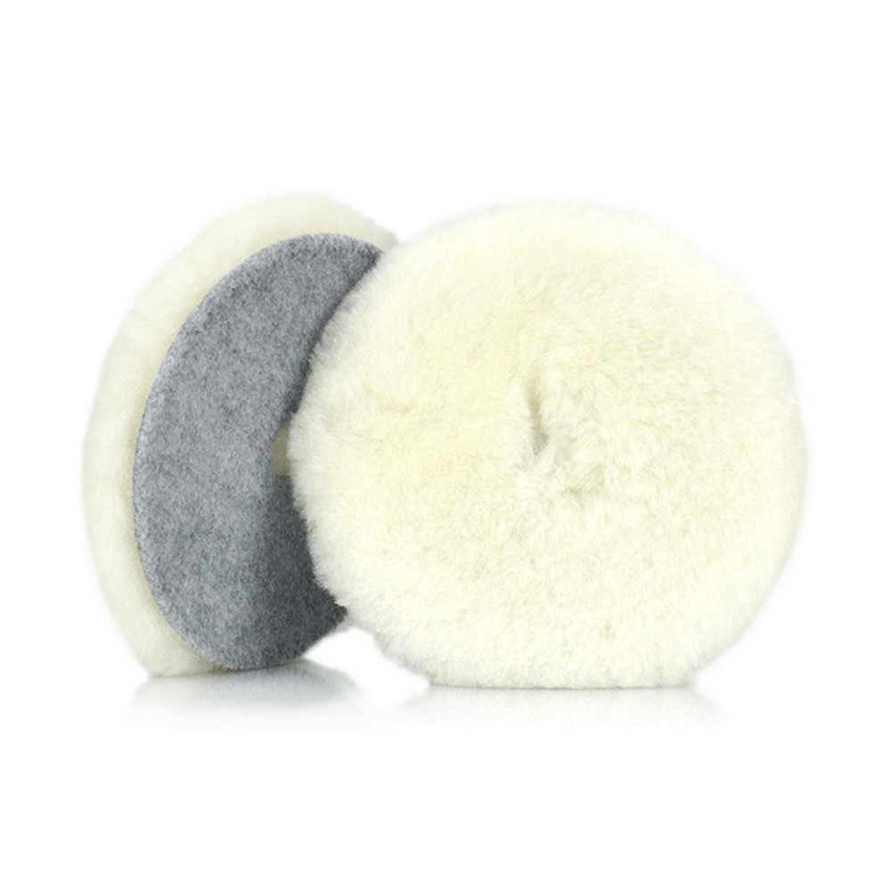 KOCH CHEMIE TAMPONE IN LANA FIBRE LUNGHE HEAVY CUT LONG WOOL PAD 125MM