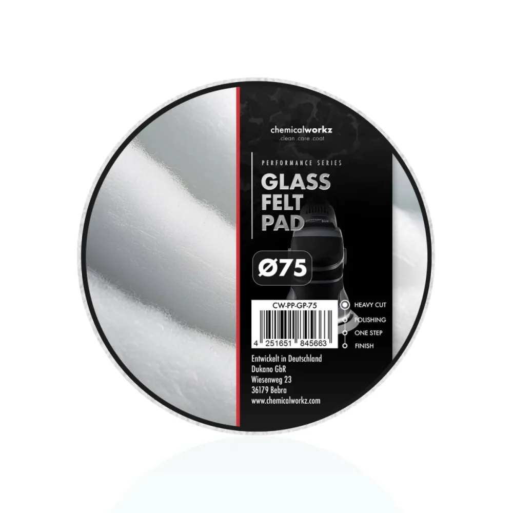 CHEMICALWORKZ TAMPONE PER LUCIDATURA VETRO 75MM