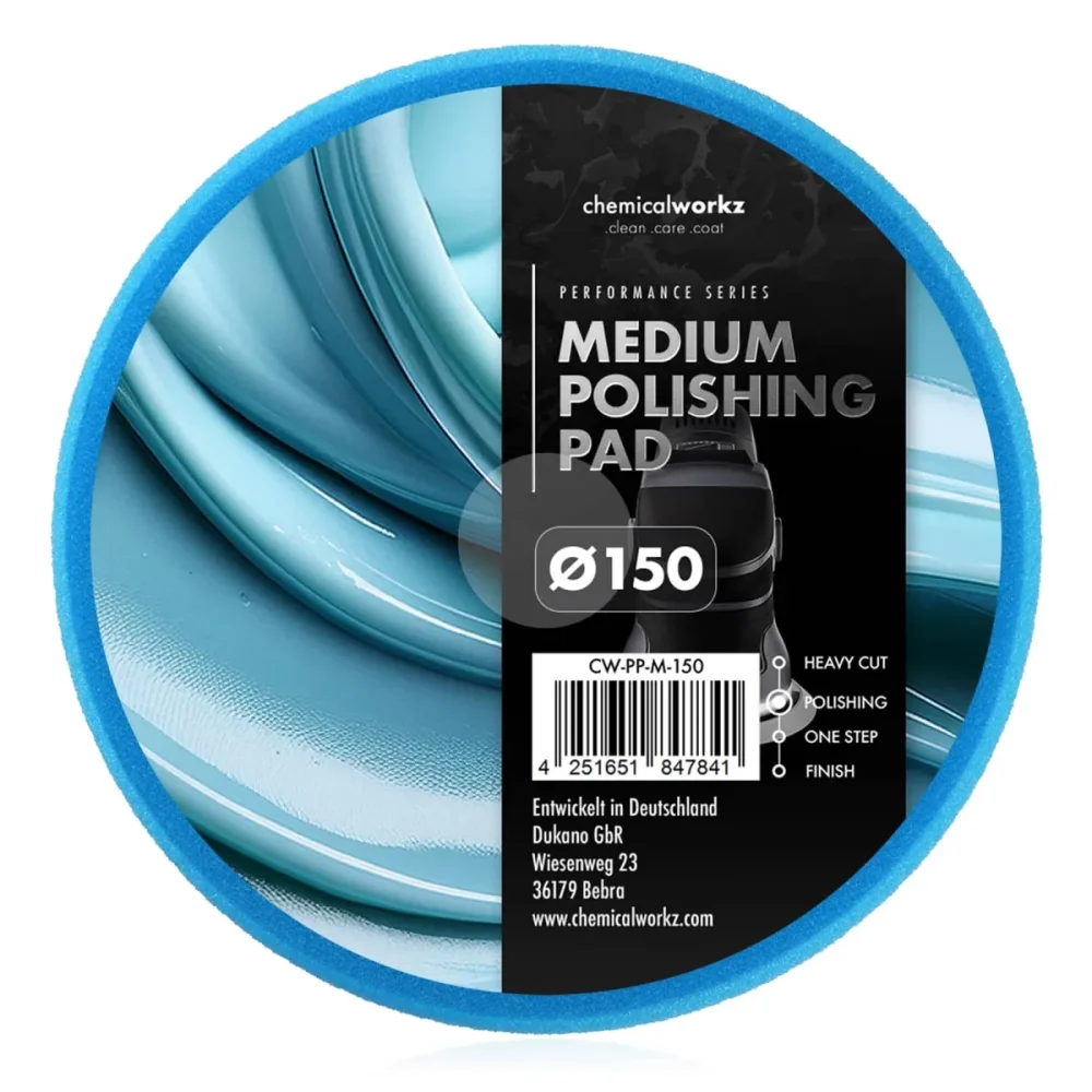 CHEMICALWORKZ TAMPONE MEDIO MEDIUM POLISHING PERFORMANCE PAD 150MM