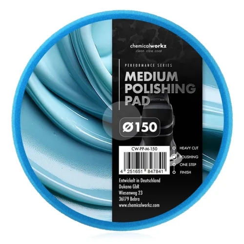 CHEMICALWORKZ TAMPONE MEDIO MEDIUM POLISHING PERFORMANCE PAD 150MM