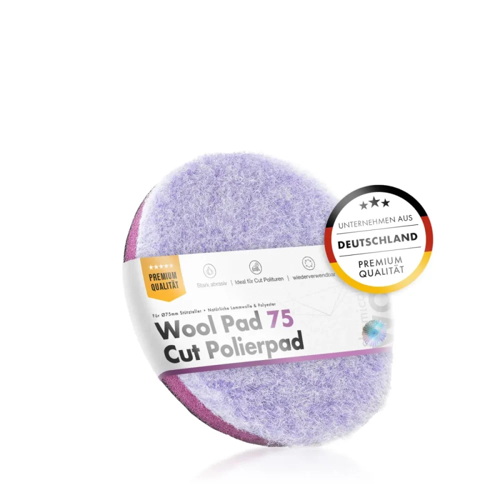 CHEMICALWORKZ TAMPONE IN LANA WOOL CUTTING PERFORMANCE PAD 75MM